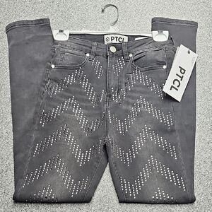 NWT PTCL DarkGray/Black Studded Pants Size 26